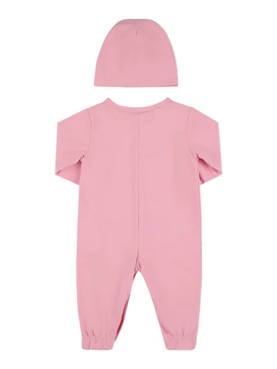Versace   Cotton jersey romper & hat 