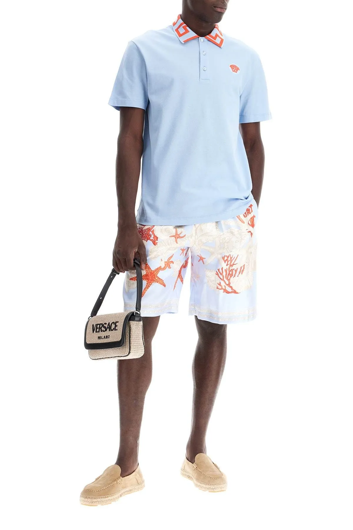 Versace    Versace Medusa Greca Polo Shirt