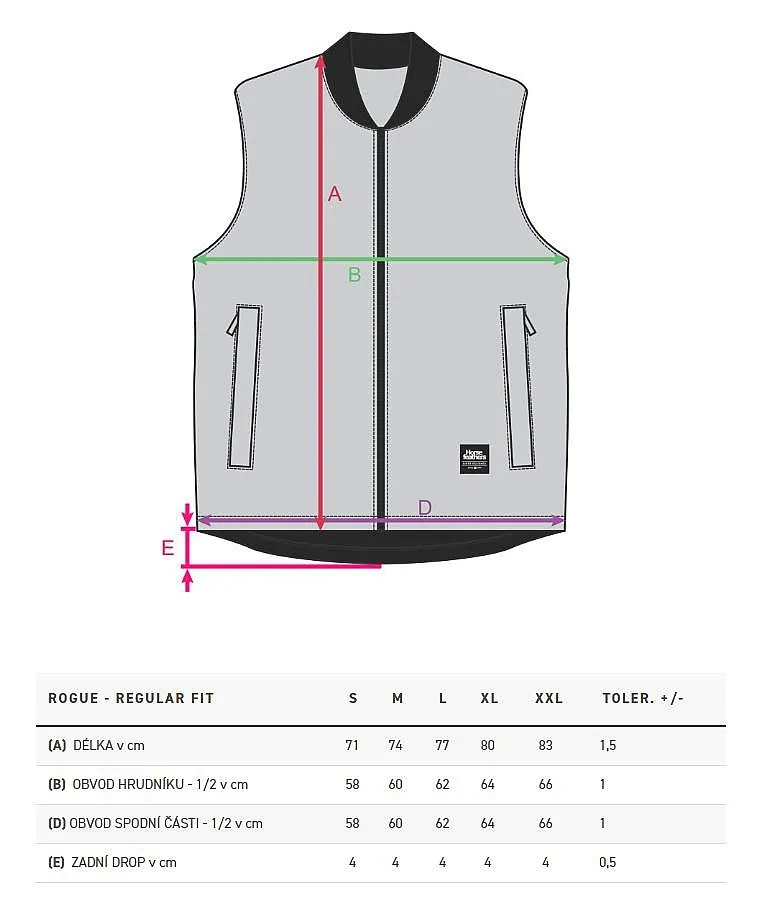 vest Horsefeathers Rogue - Black - men´s
