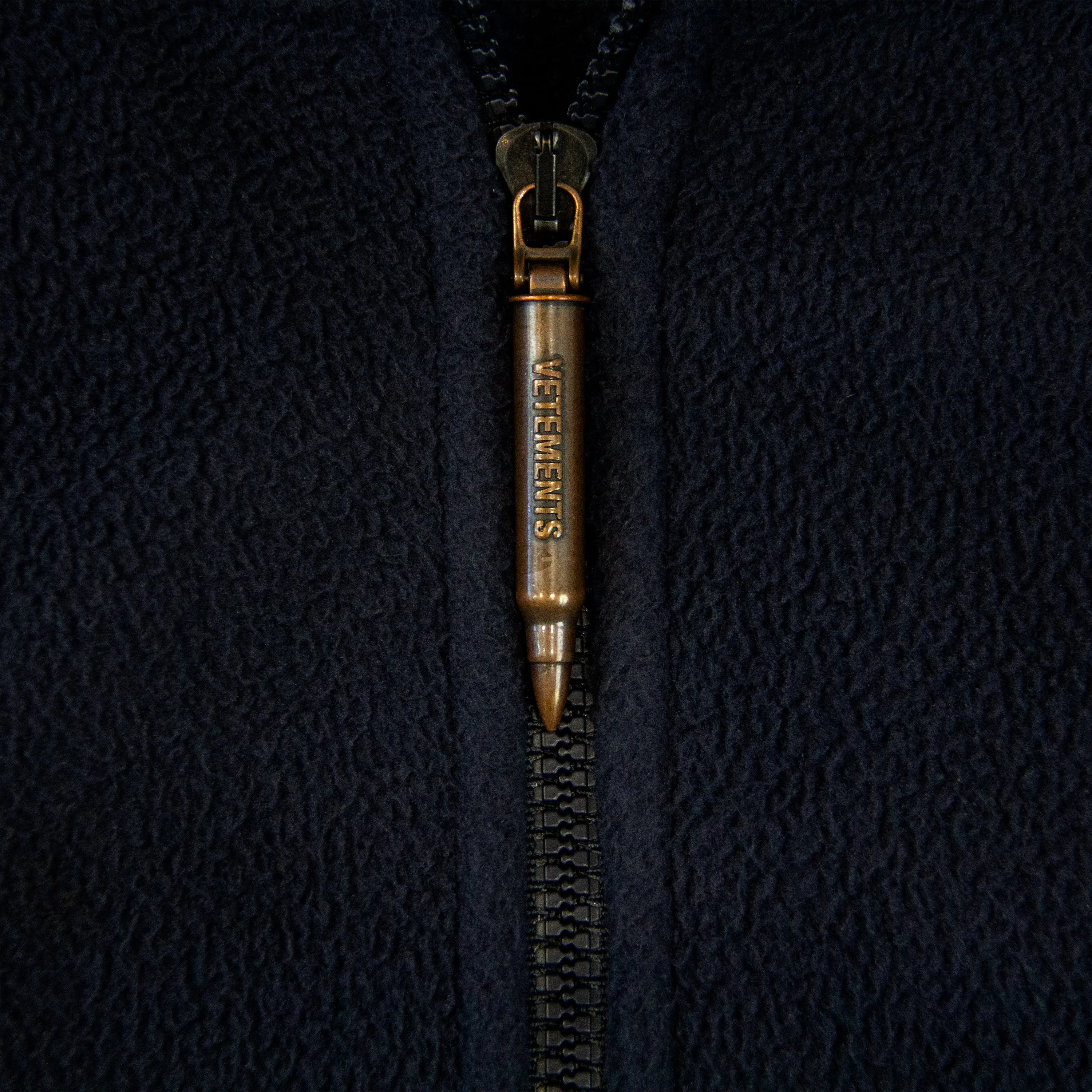 VETEMENTS SS19 GIMP MASK FLEECE HOODIE (RUNWAY)