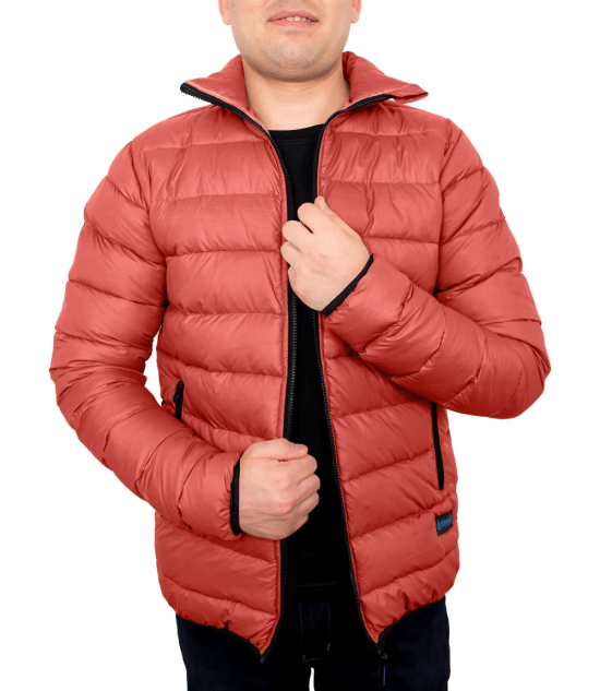 Vicente Rust Premium Puffer Jacket For Men