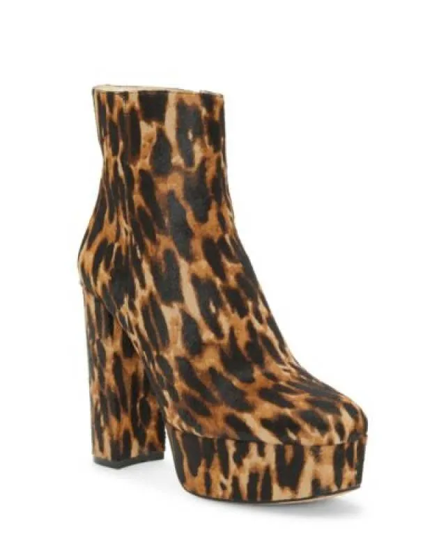 Vince Camuto Leslieon Ankle Boot Leopard Size 7