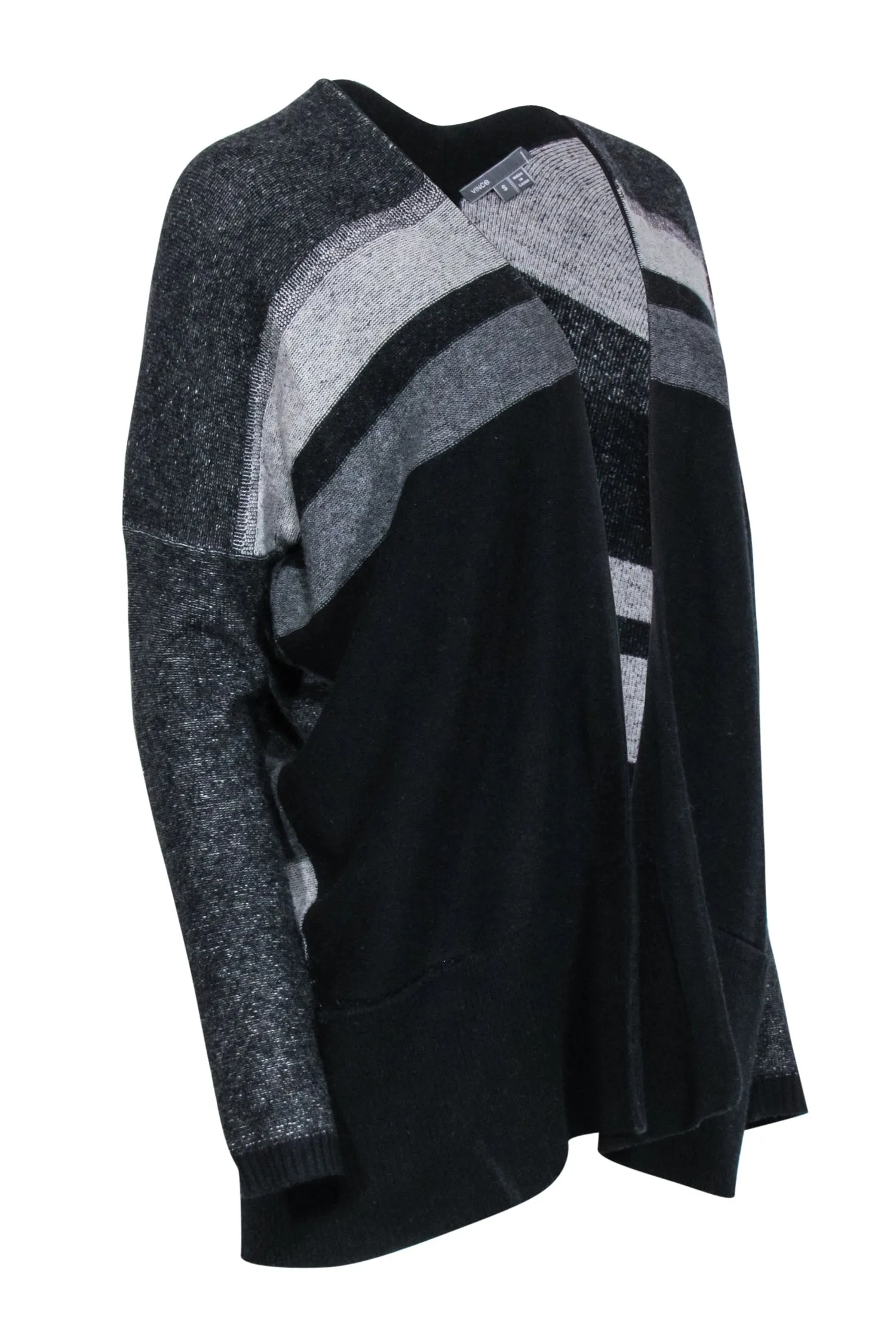 Vince - Grey & Black Wool Cardigan Sz S