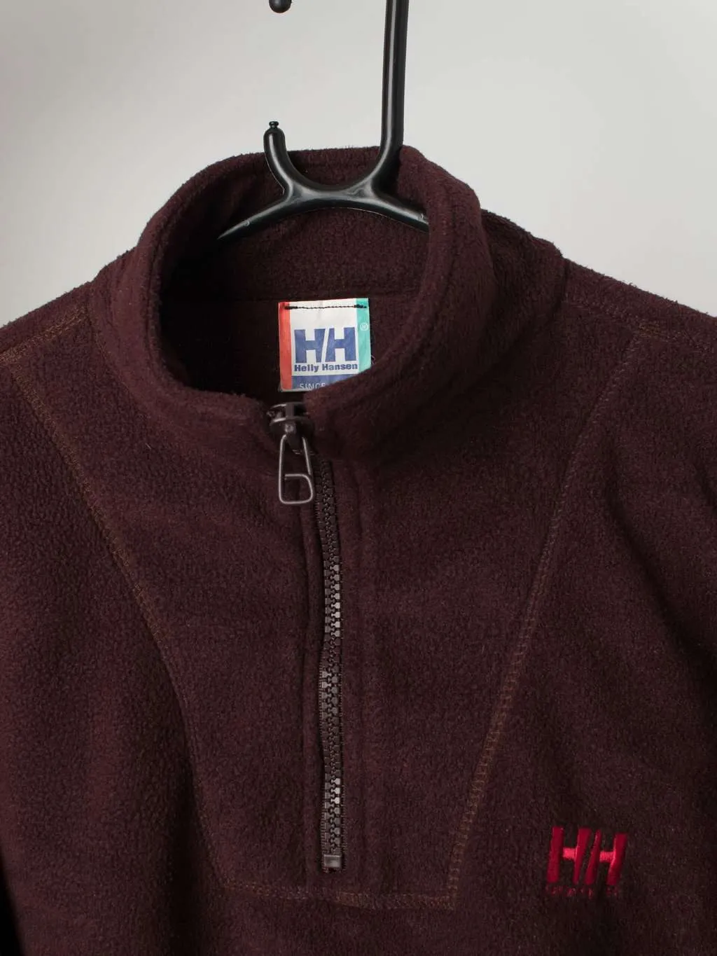 Vintage brown quarter zip fleece by Helly Hansen – Medium / Large