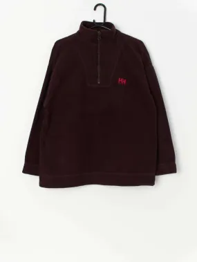 Vintage brown quarter zip fleece by Helly Hansen – Medium / Large