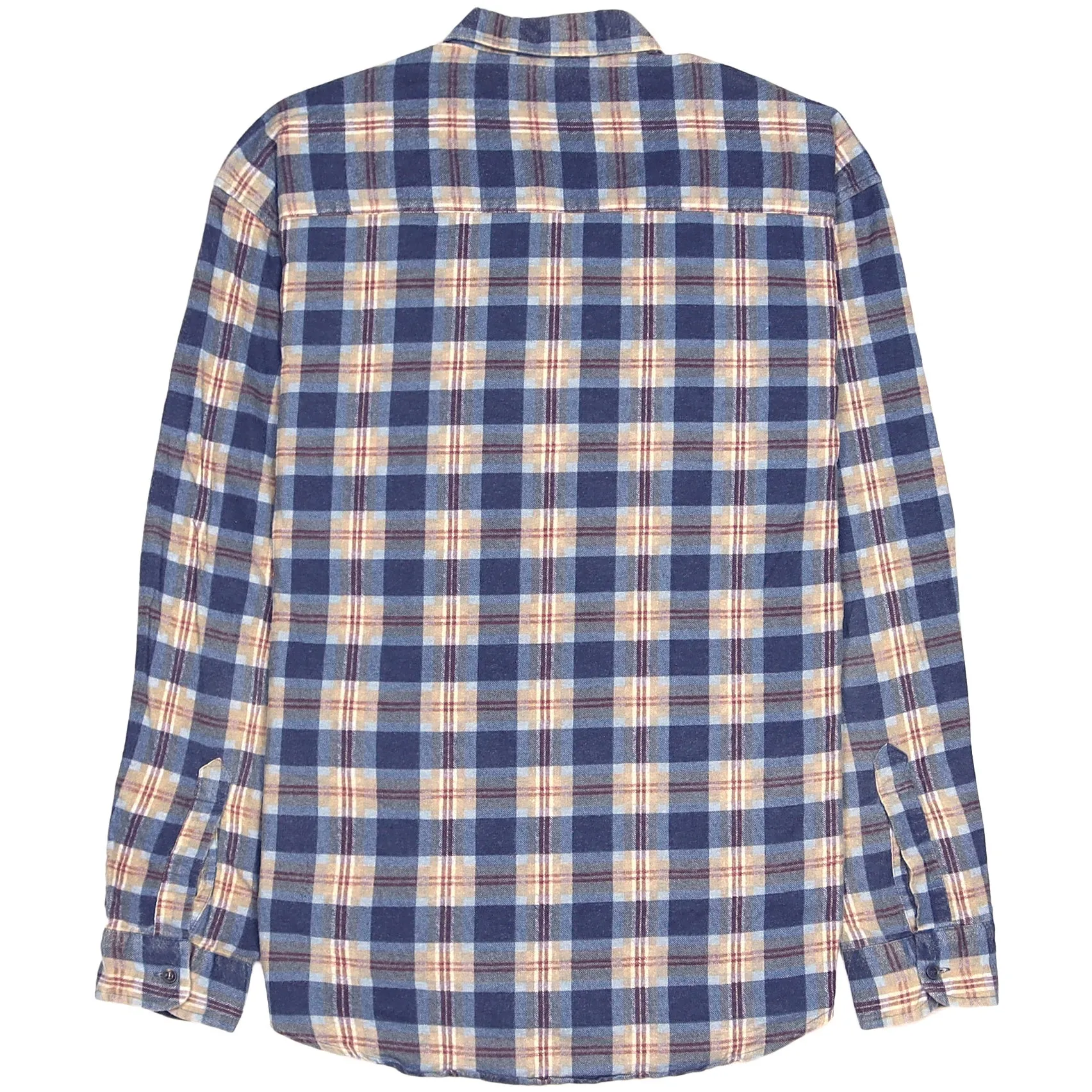 Vintage Checked Flannel Shirt Blue White