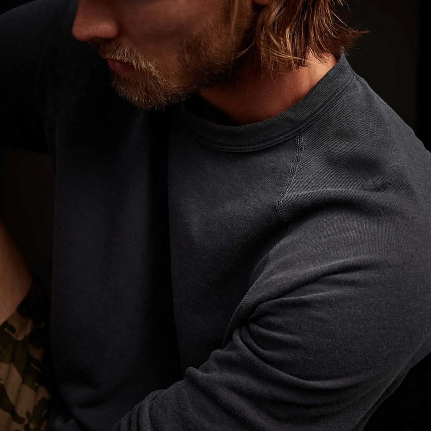 Vintage Cotton Raglan Pullover-Ember Pigment