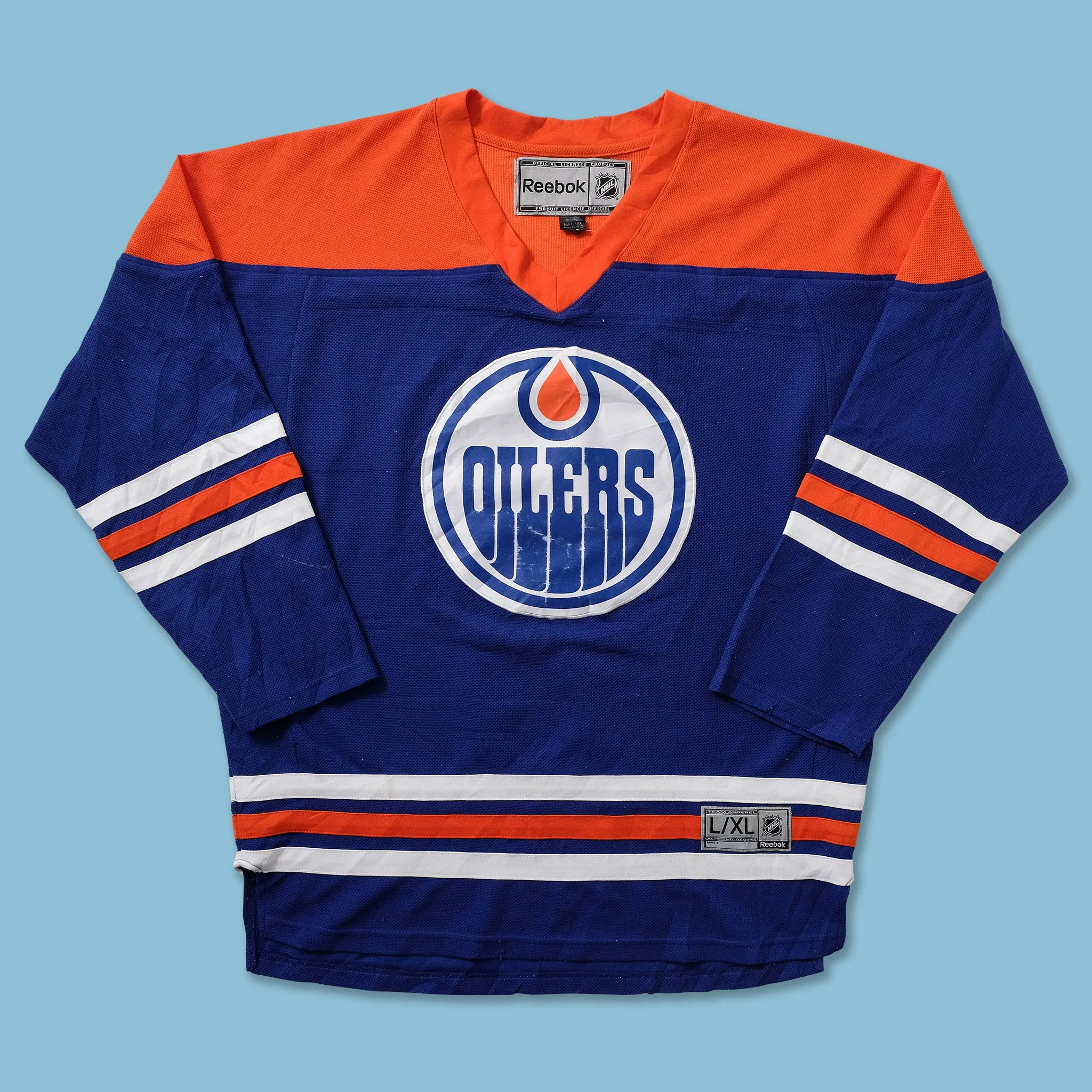 Vintage Reebok Edmonton Oilers Jersey XLarge