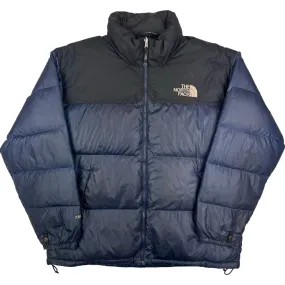 Vintage The North Face Nupste 700 Fill Puffer Jacket Navy Black