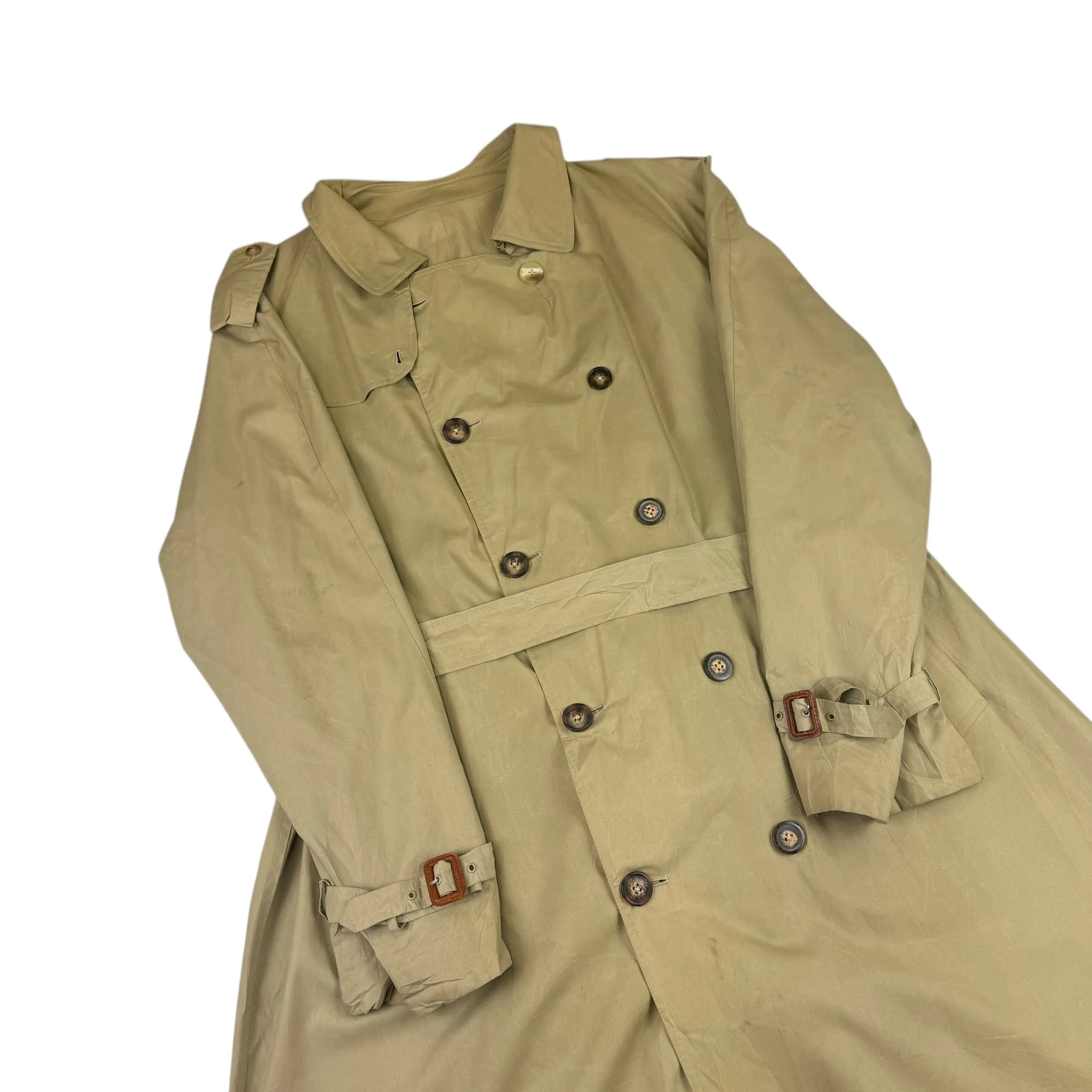 Vintage Yves Saint Laurent Trench Coat Beige