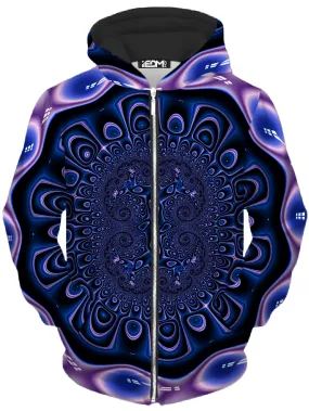 Vivid Warp Unisex Zip-Up Hoodie