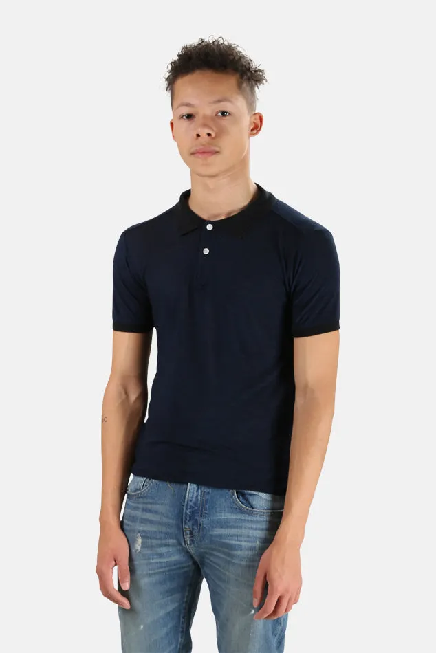 V::Room Navy Pique Polo