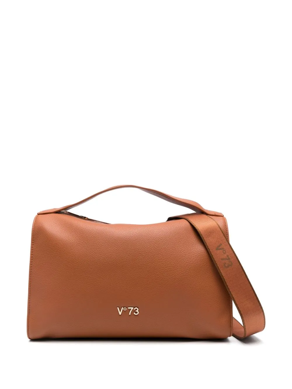 V°73 logo-lettering cross body bag - Brown