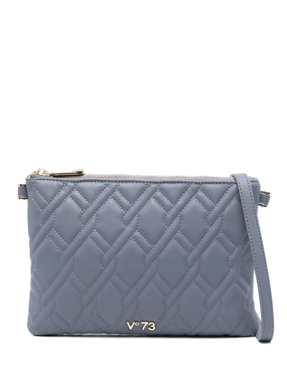 V°73 logo-lettering shoulder bag - Blue