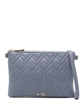 V°73 logo-lettering shoulder bag - Blue