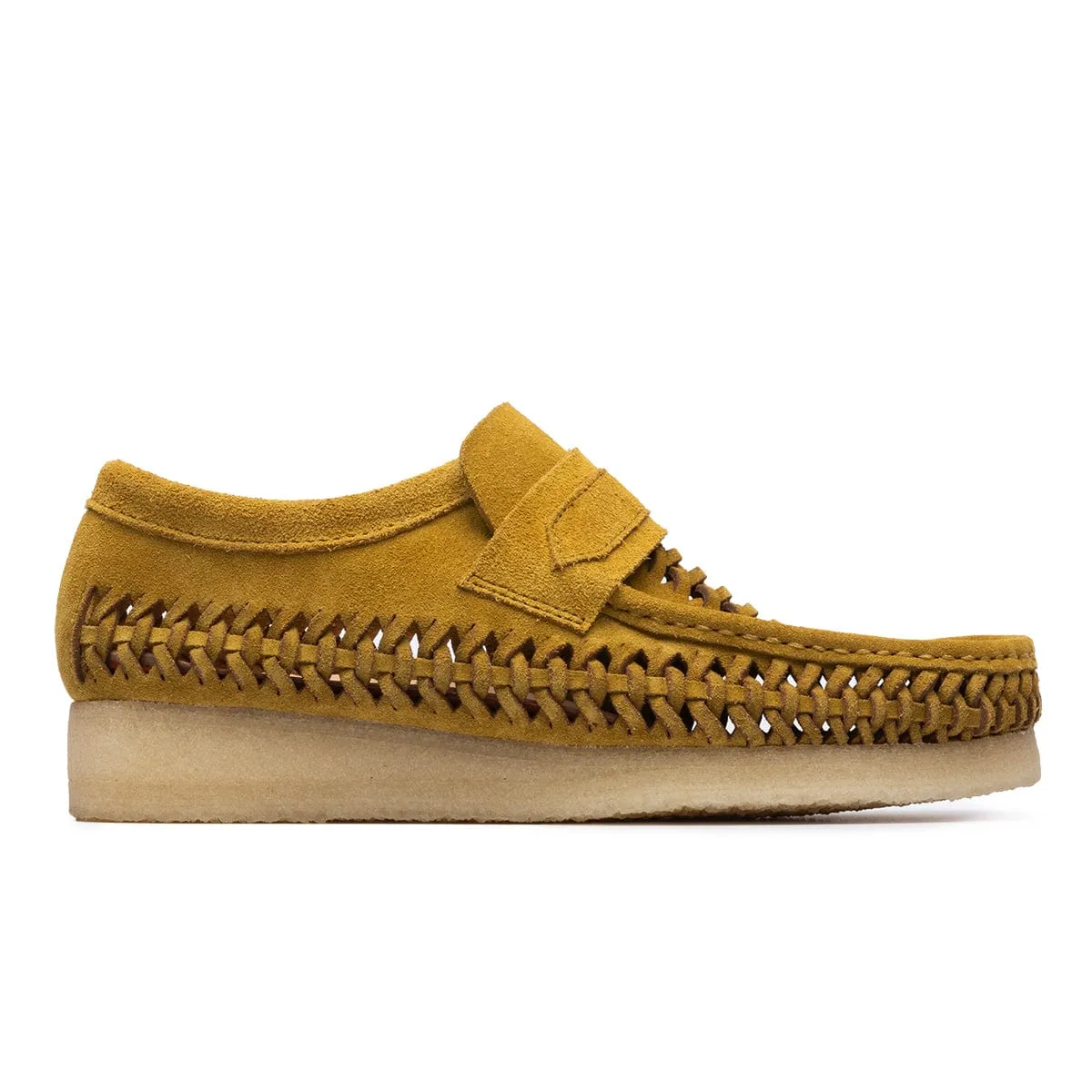 WALLABEE WOVEN LOAFER OLIVE SUEDE | Bodega