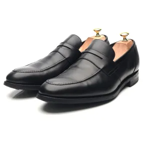 'Warner' Black Leather Loafers UK 11.5 F