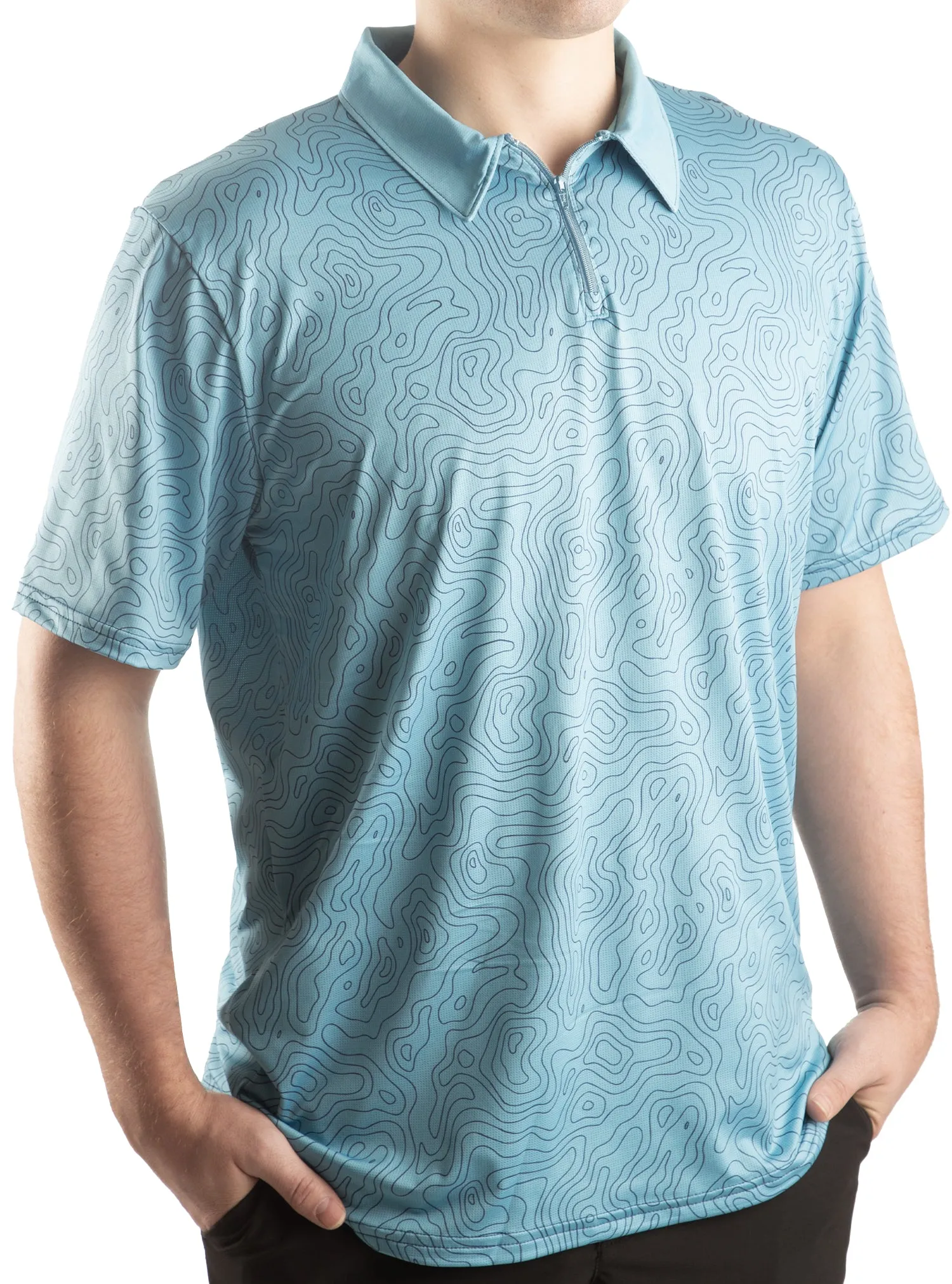 Water Depth Performance Mesh Polo