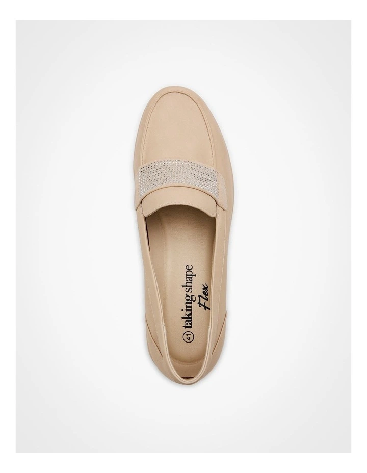 Wedge Bling Loafer Sand
