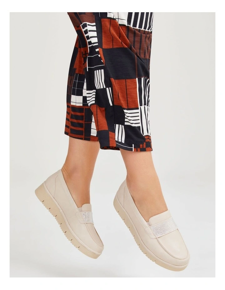 Wedge Bling Loafer Sand