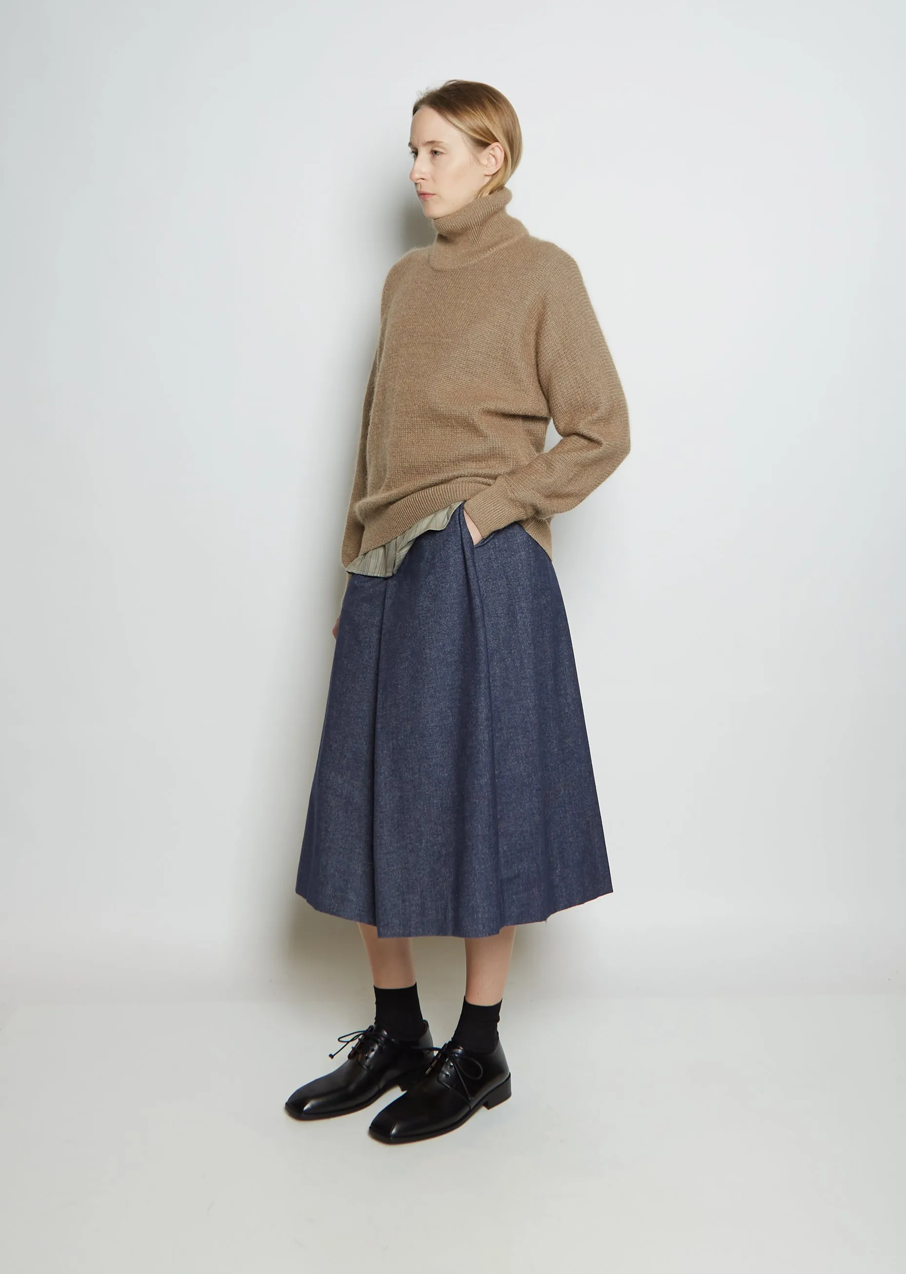Weft Cotton Mohiar Jumper