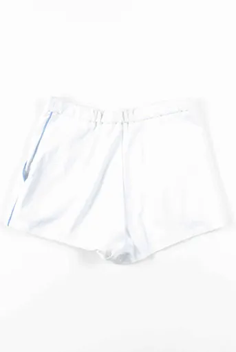 White & Blue Pleated Tennis Shorts (sz. Small)