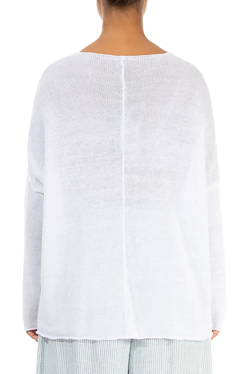 White Blossom Applique Jumper