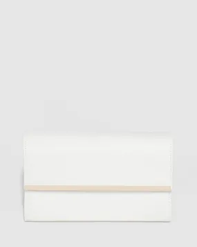 White Harriet Clutch Bag