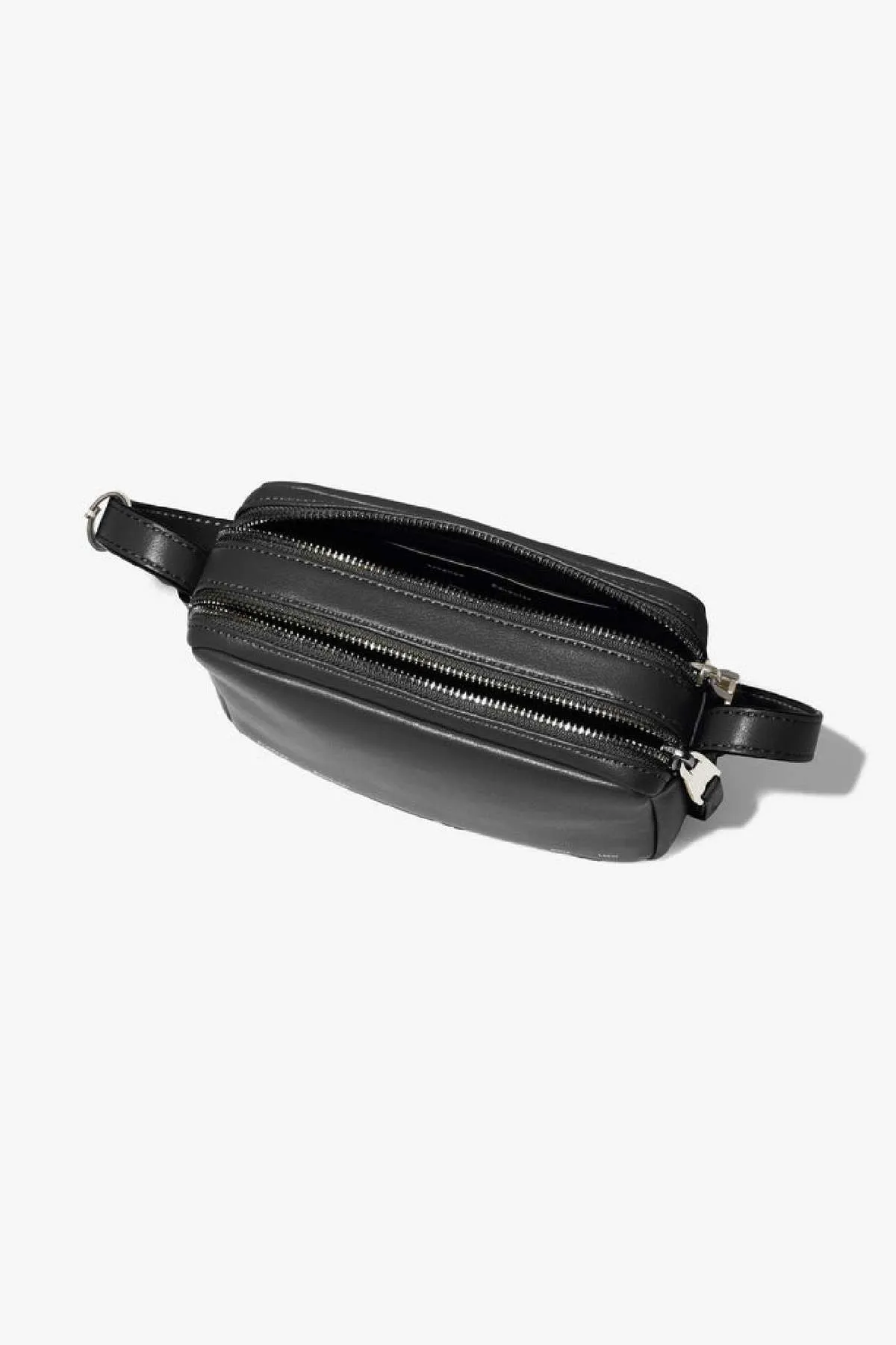 White Label Leather Watts Camera Bag - Black