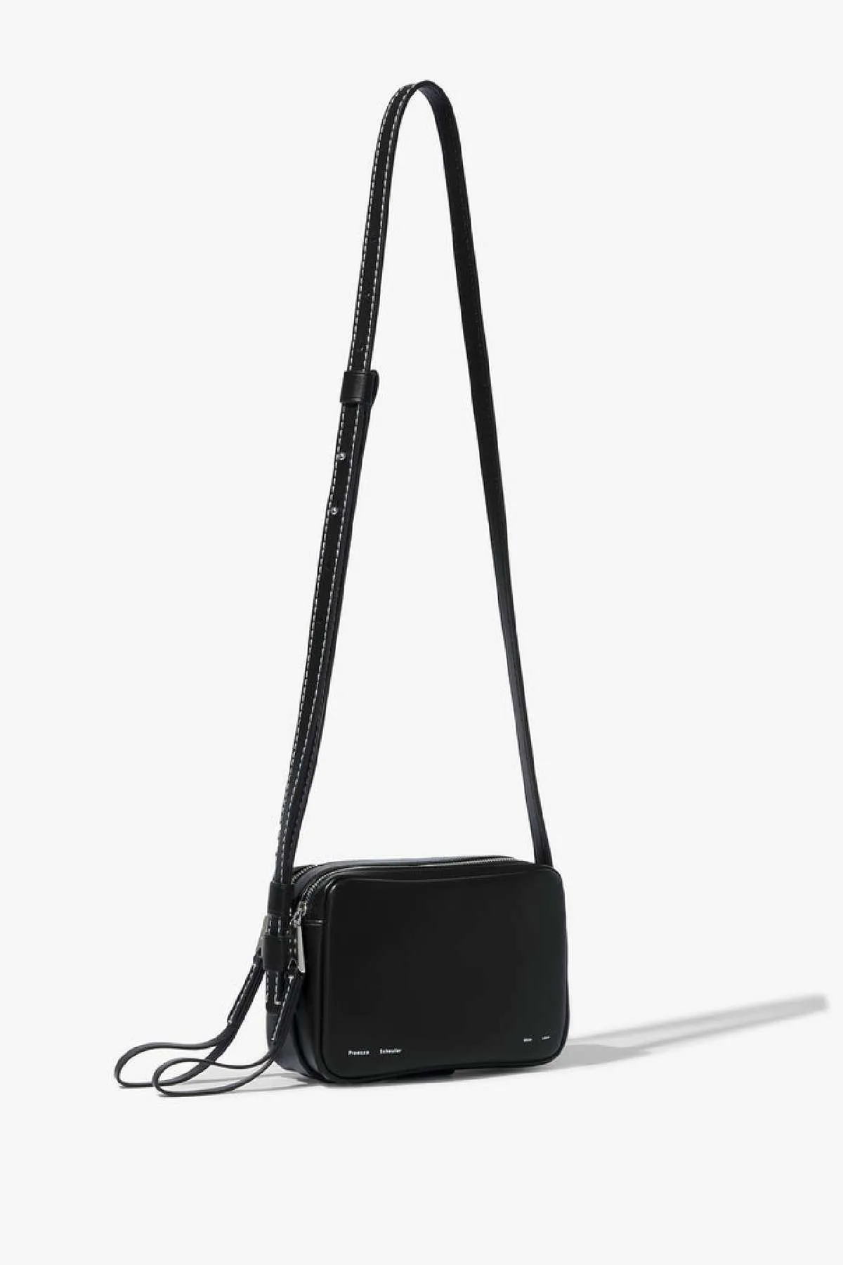 White Label Leather Watts Camera Bag - Black