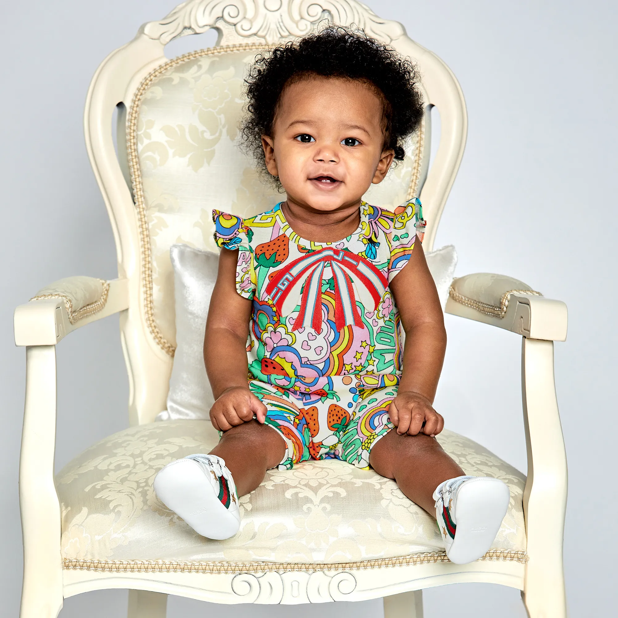 White Leather Baby Trainers
