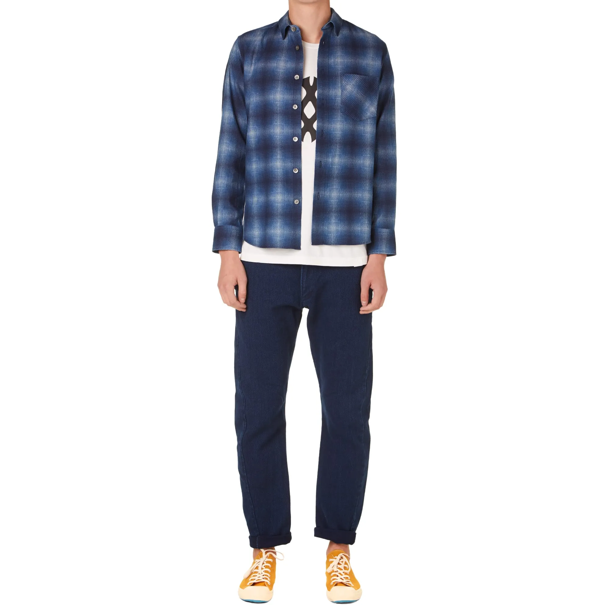 White Mountaineering Baseball Logo TeeWhite