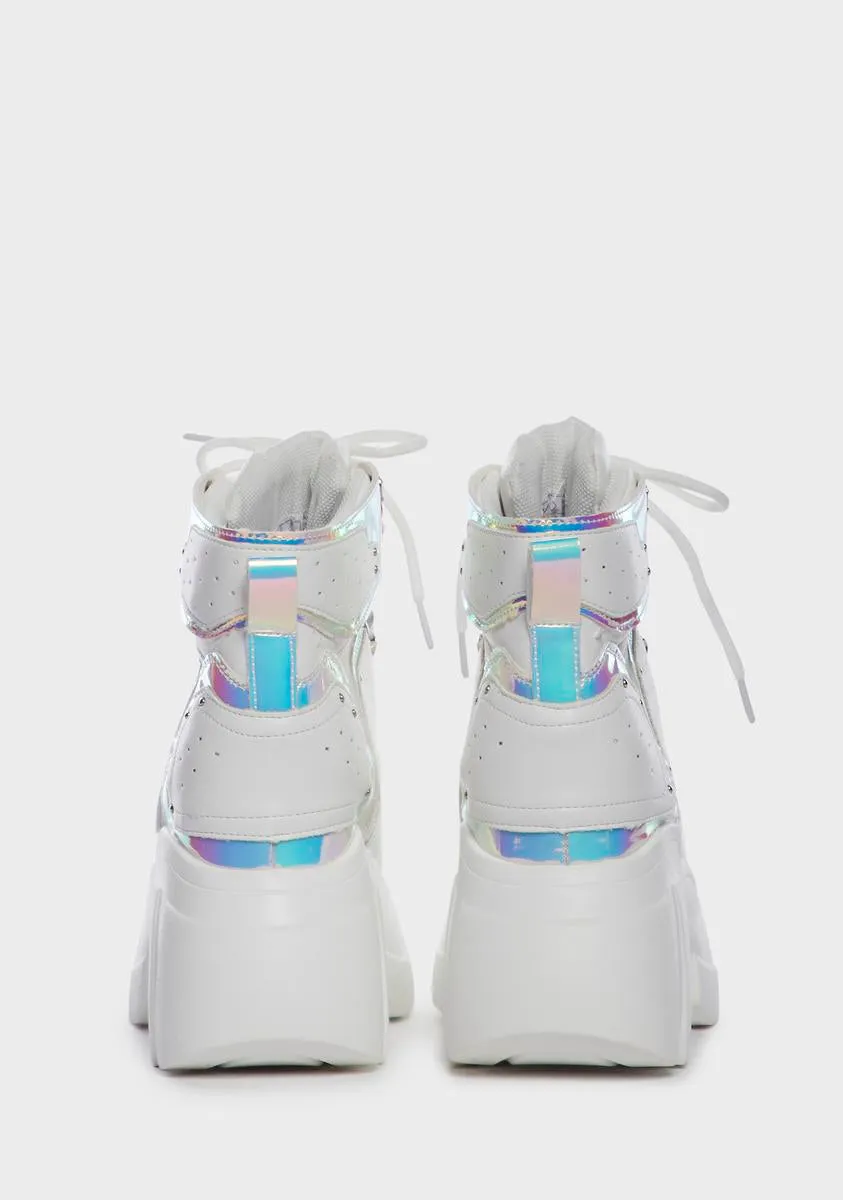 White Passionfruit-03 Wedge Sneakers-