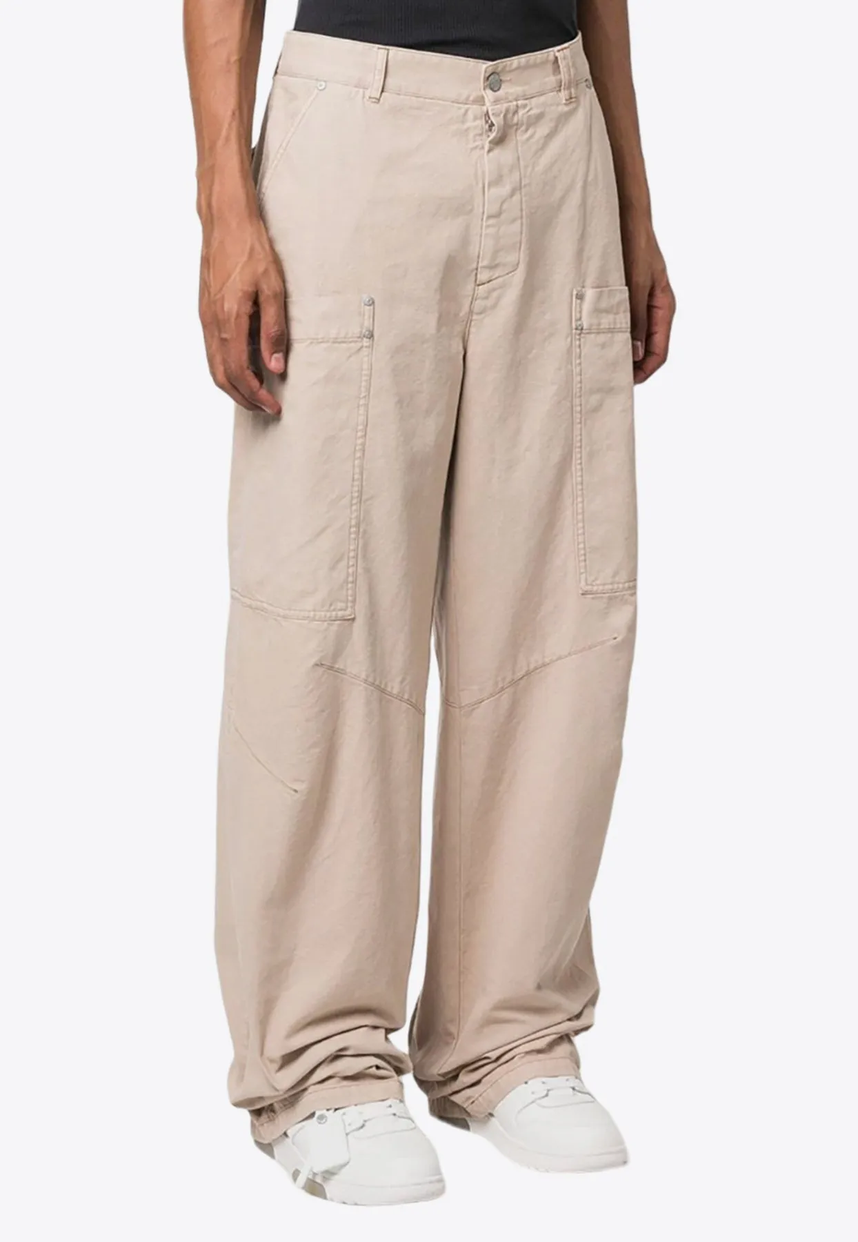 Wide-Leg Cargo Pants