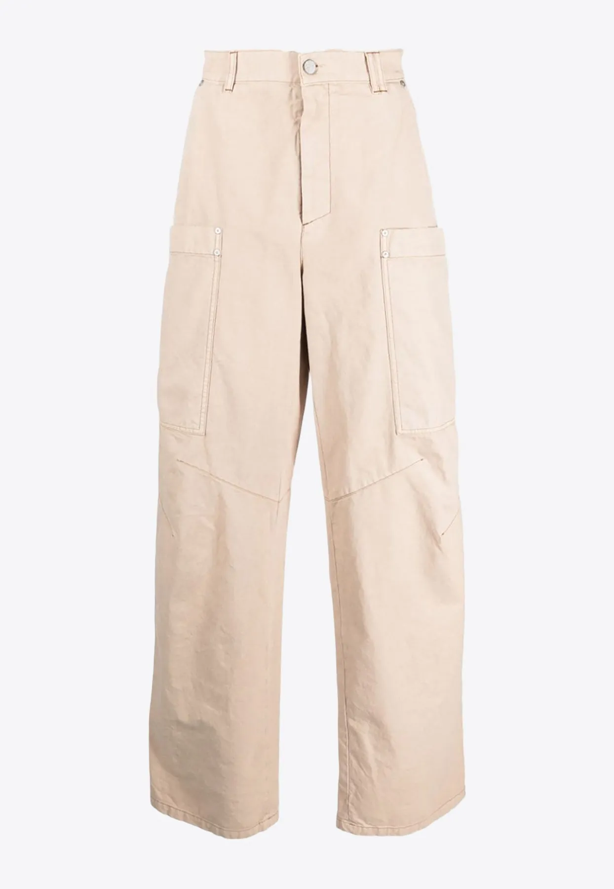 Wide-Leg Cargo Pants