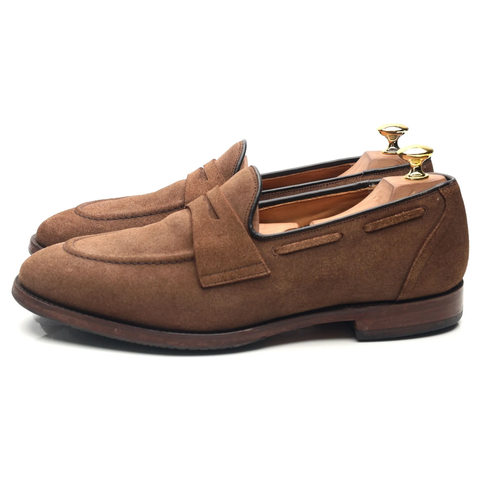 'Widnes' Brown Suede Loafers UK 8.5 G