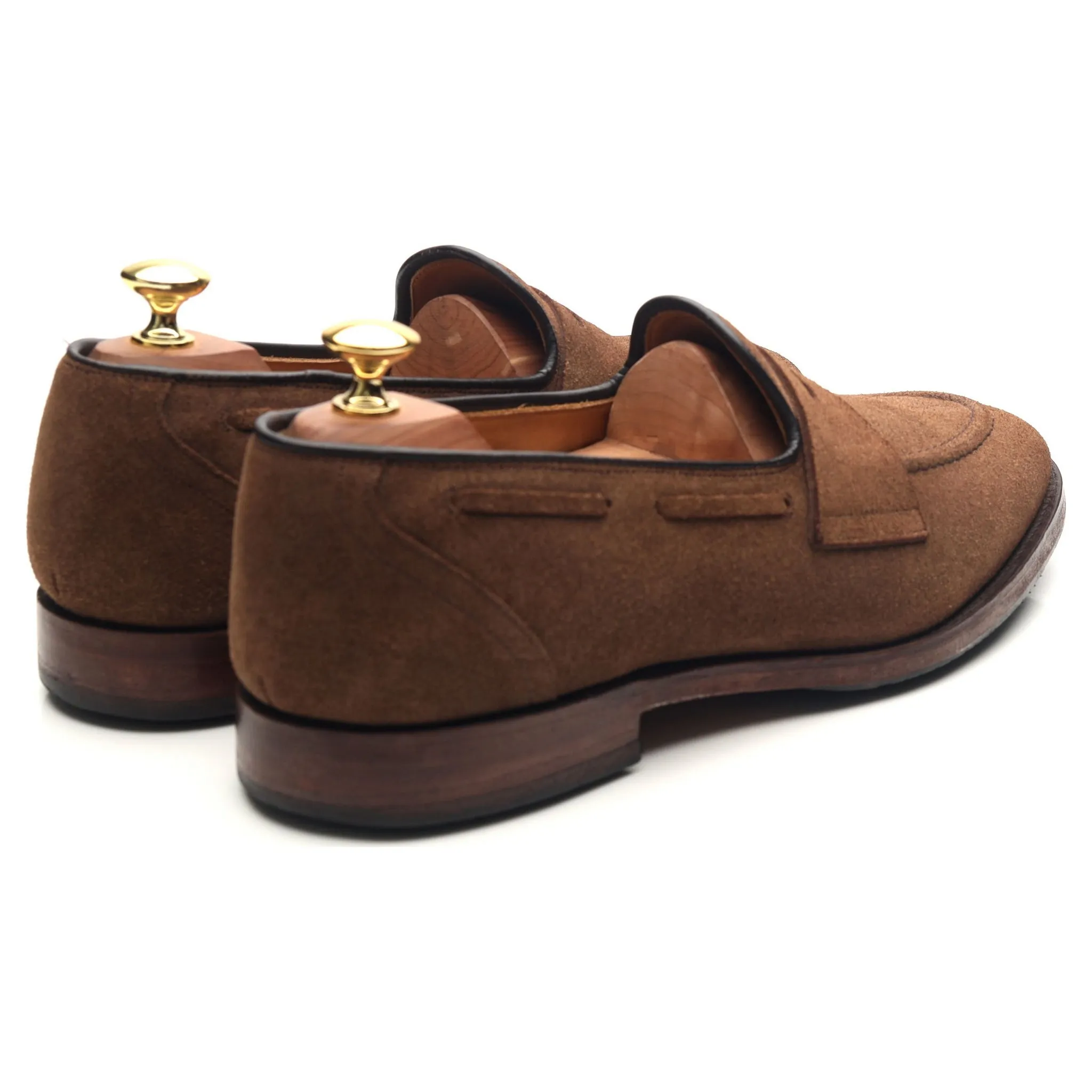 'Widnes' Brown Suede Loafers UK 8.5 G