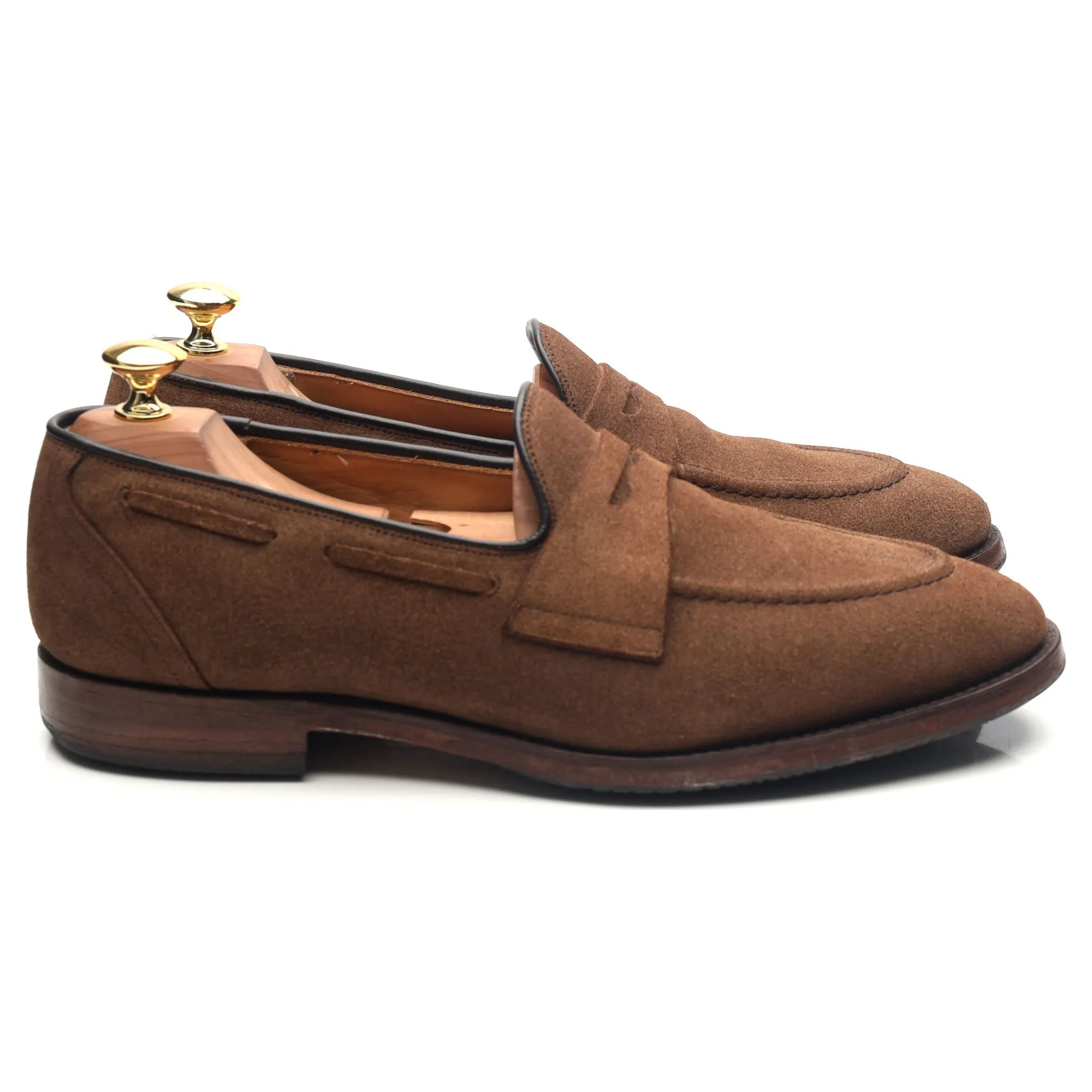 'Widnes' Brown Suede Loafers UK 8.5 G