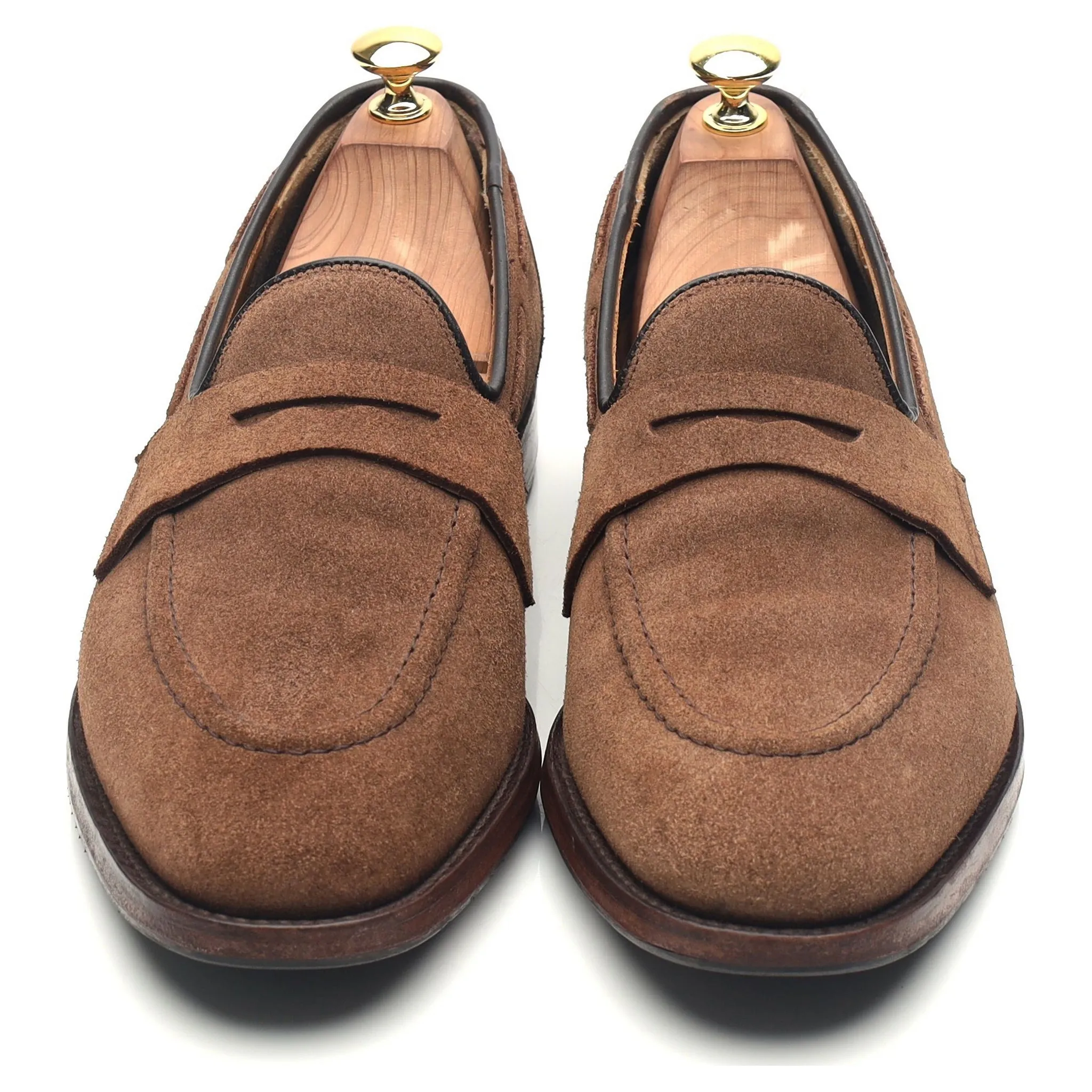 'Widnes' Brown Suede Loafers UK 8.5 G