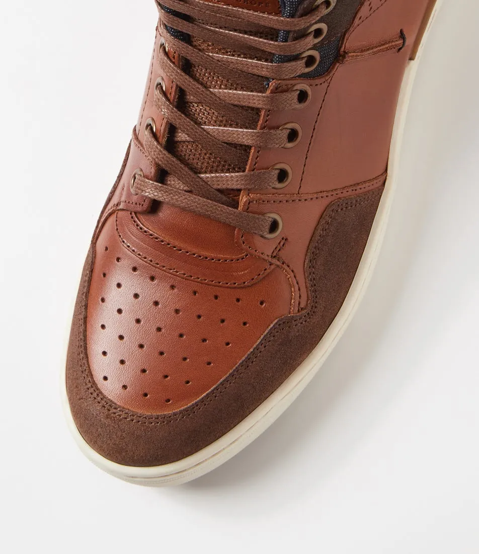 WILD RHINO Tama Tan Leather Sneakers