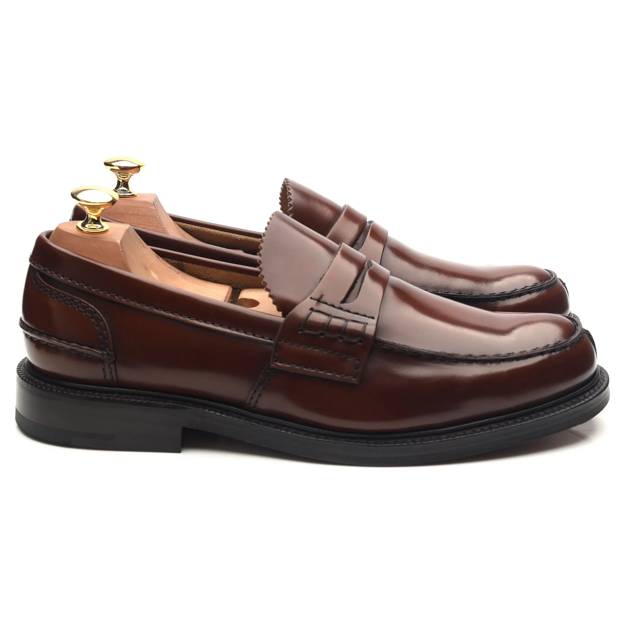 'Willenhall' Brown Leather Loafers UK 9 G