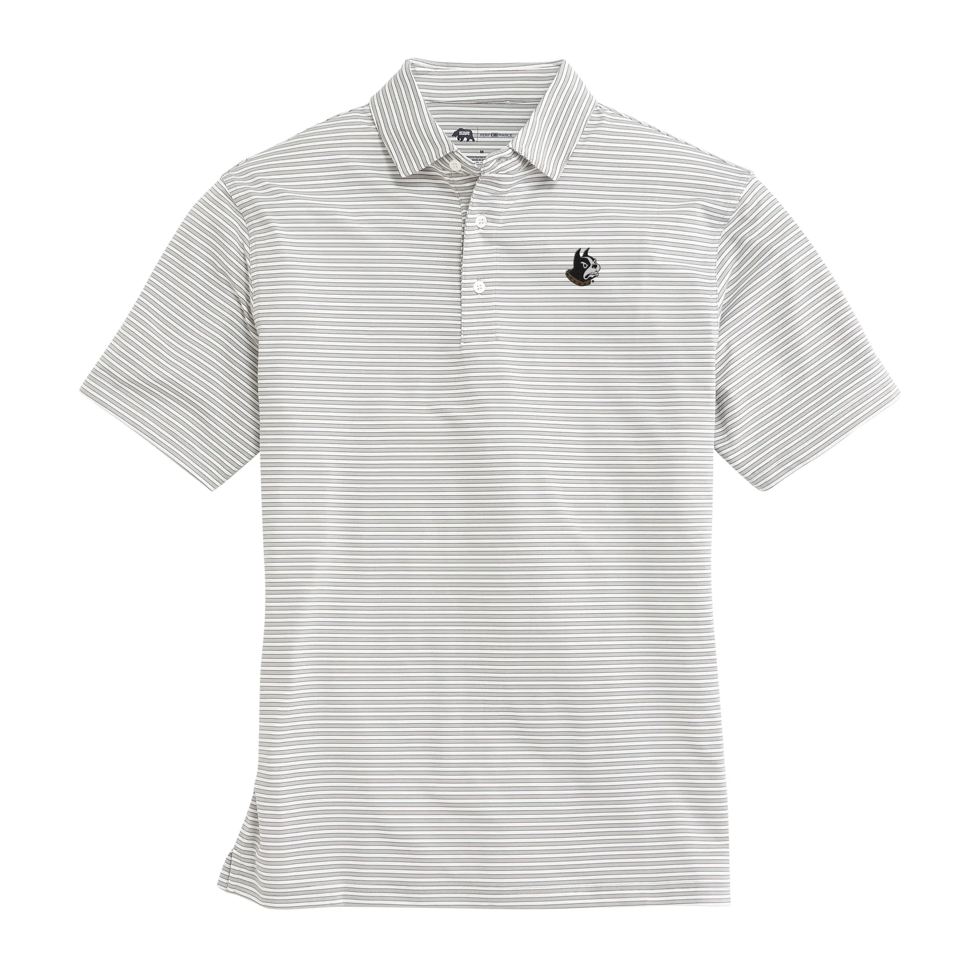 Wofford Mulligan Stripe Performance Polo
