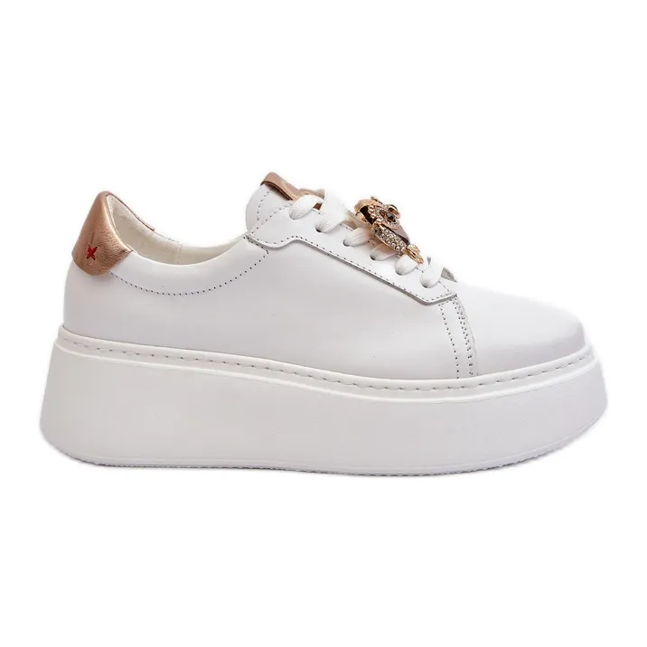 Women's Leather Sneakers CheBello 4411 White