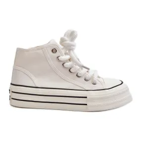 Women's Platform Sneakers White Aineri