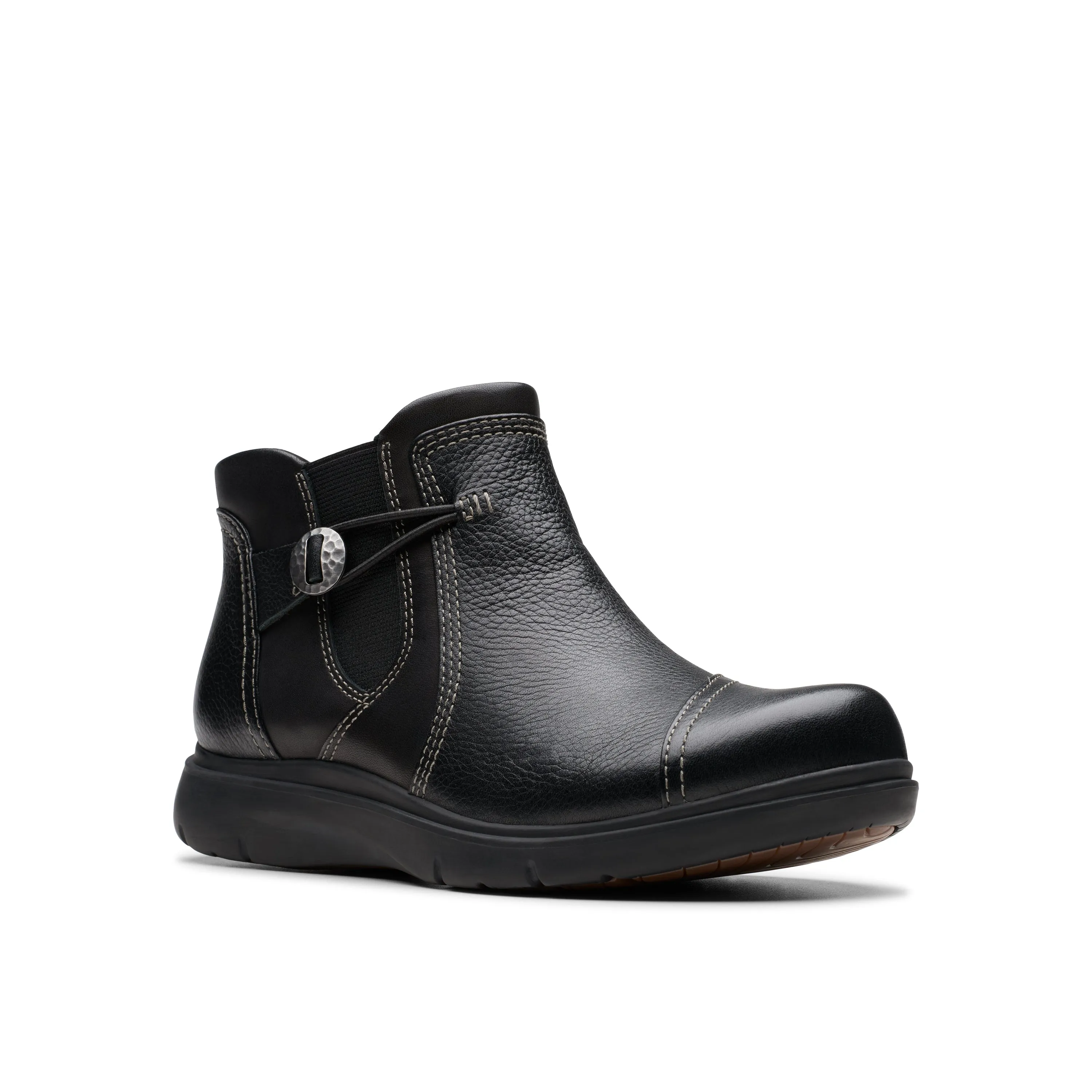 Women's Clarks Certina Joy Color: Black Leather