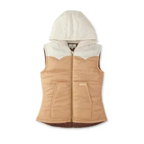 Women's Colorblock Western Puff Vest