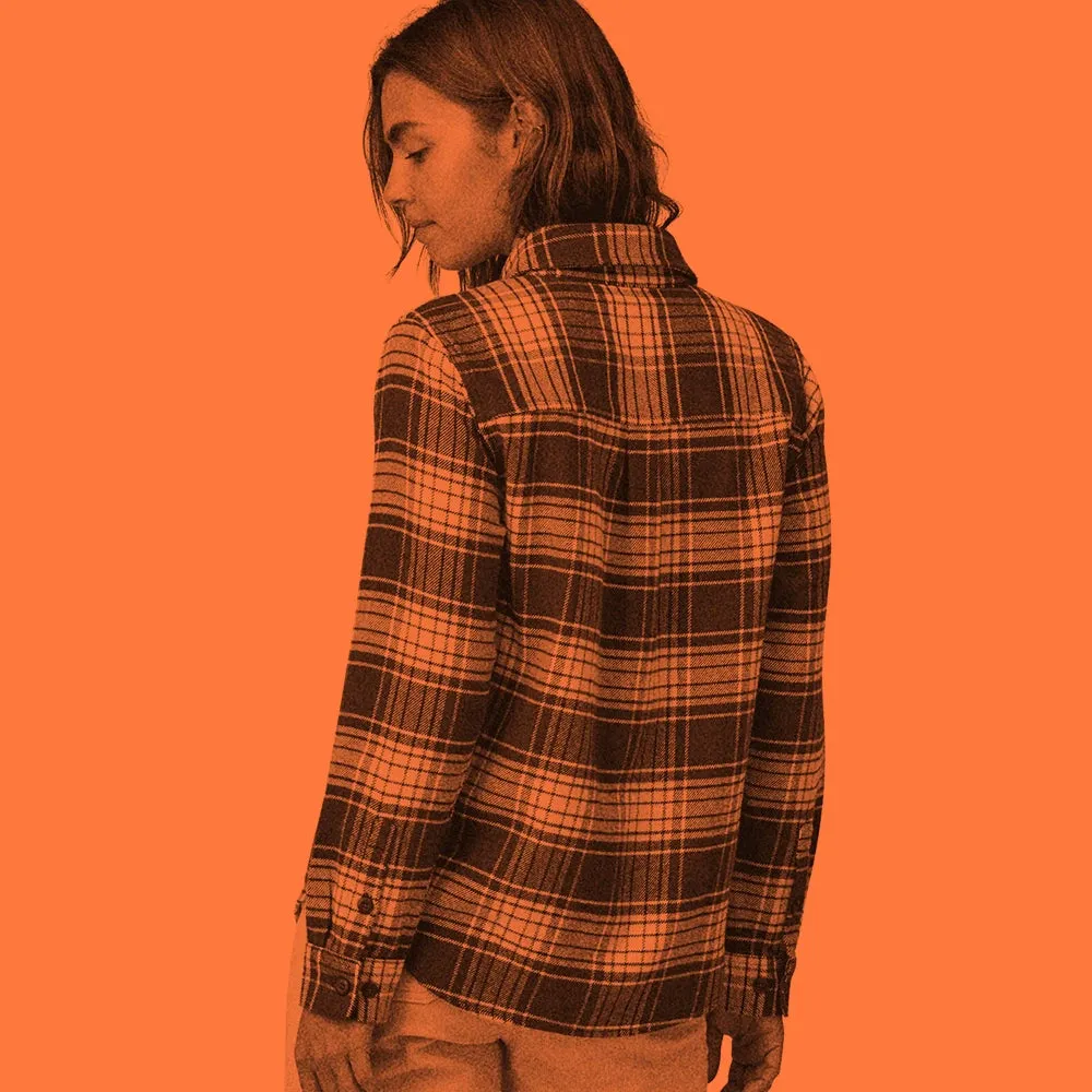 Women's Fjord Flannel Shirt - Cascade: Tidepool Blue