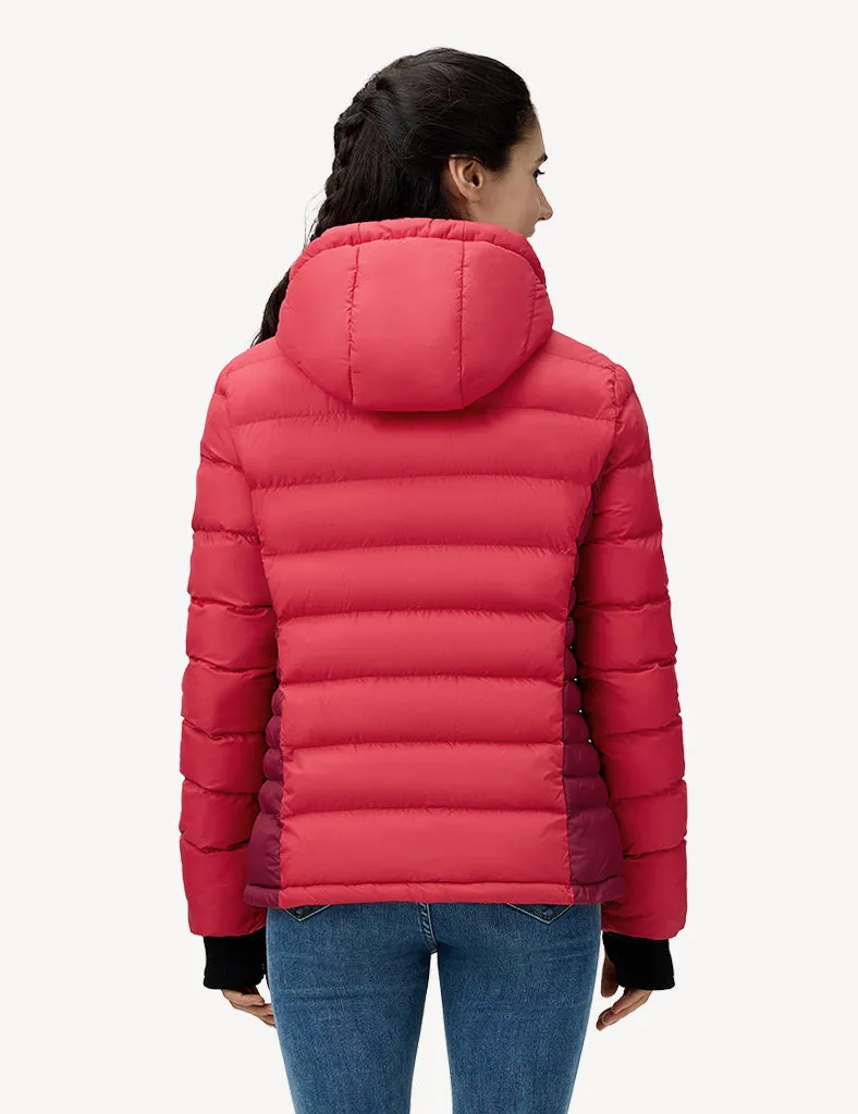 Women's Heated Puffer Jacket With Hand Heating