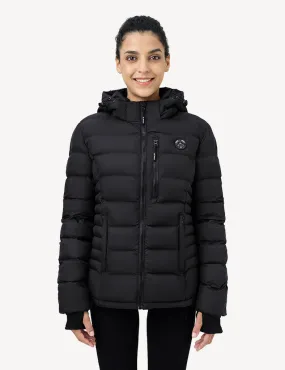 Women's Heated Puffer Jacket With Hand Heating