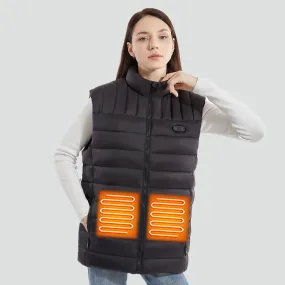 Women's Heated Puffer Vest with 15 heating Zones